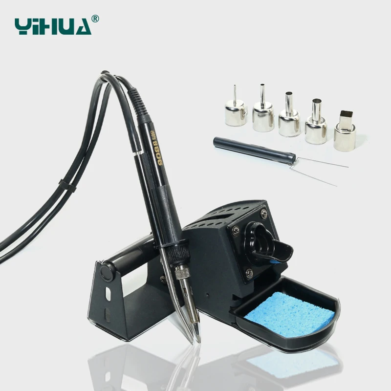 YIHUA 992DA + BGA паяльная станция ремонтная доска с горячего воздуха пистолет паяльник