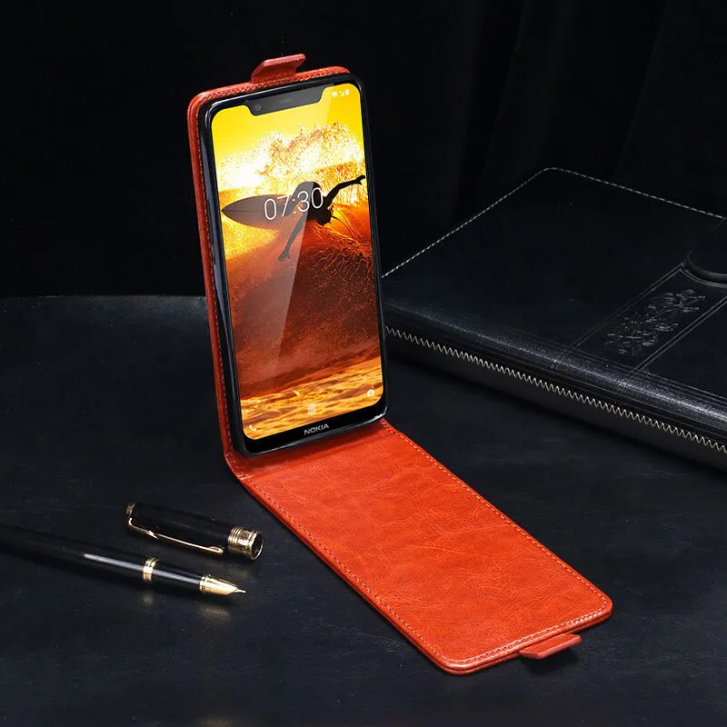 ITien Высокое качество Прочный флип Роскошный Стиль Защитный чехол для Nokia 8 1 ТПУ