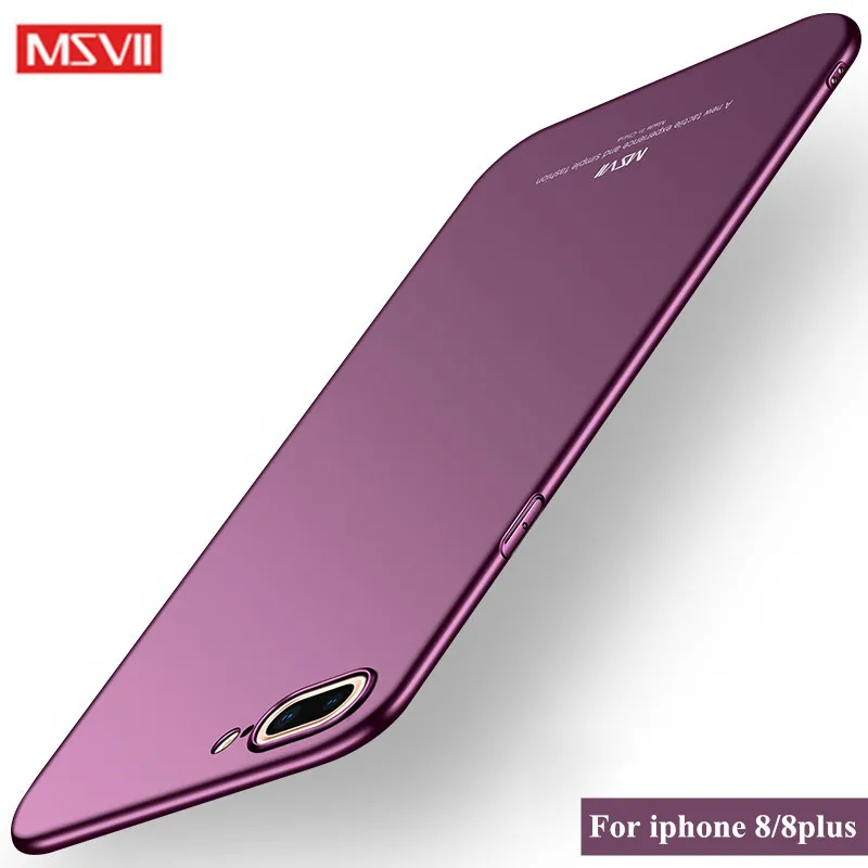 Оригинальный Роскошный чехол MSVII для iPhone 7 Apple iphone 8 plus / тонкий из поликарбоната