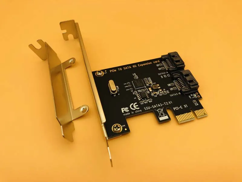 

HOT SALE PCI-E SATA 1X 4X 8X 16X PCI-E Cards PCI Express to SATA 3.0 2-Port SATA III 6Gbps Expansion Adapter Boards Add On Cards