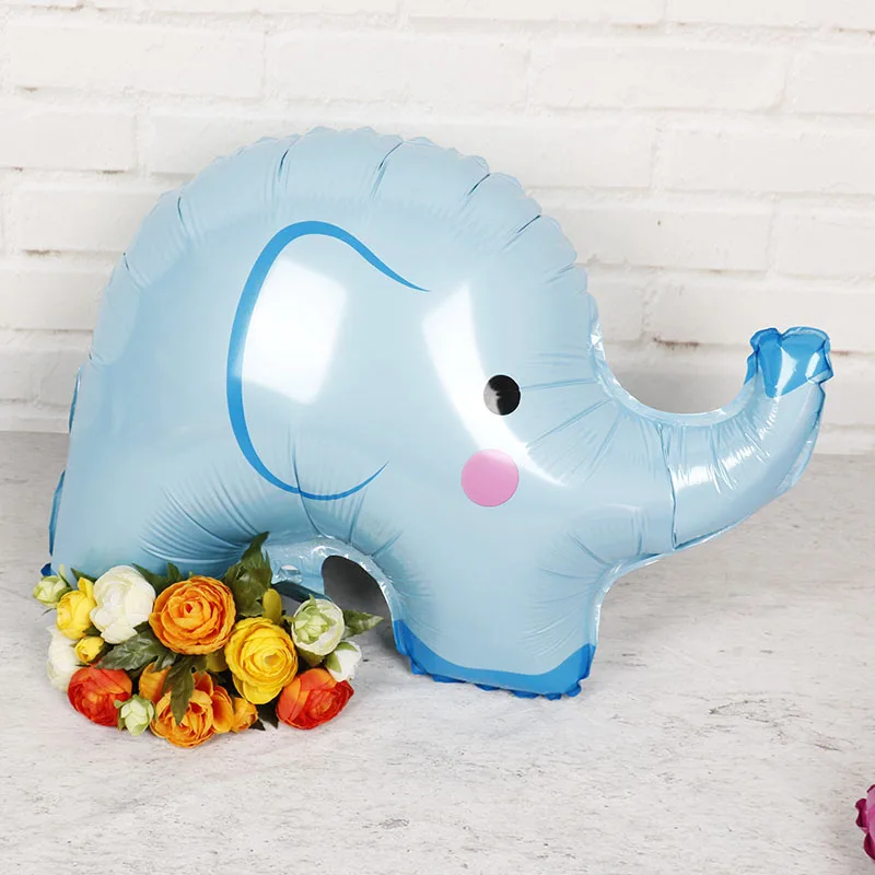 Синий розовый слон воздушные шары 10 шт. милые животные гелий Globos Baby Shower мальчик