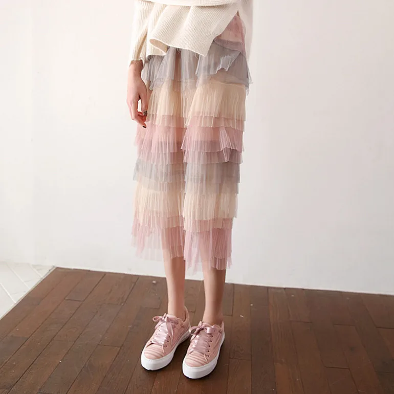 Корейский Chic 2018 новые весенние корейские Для женщин в длинная куртка с секциями