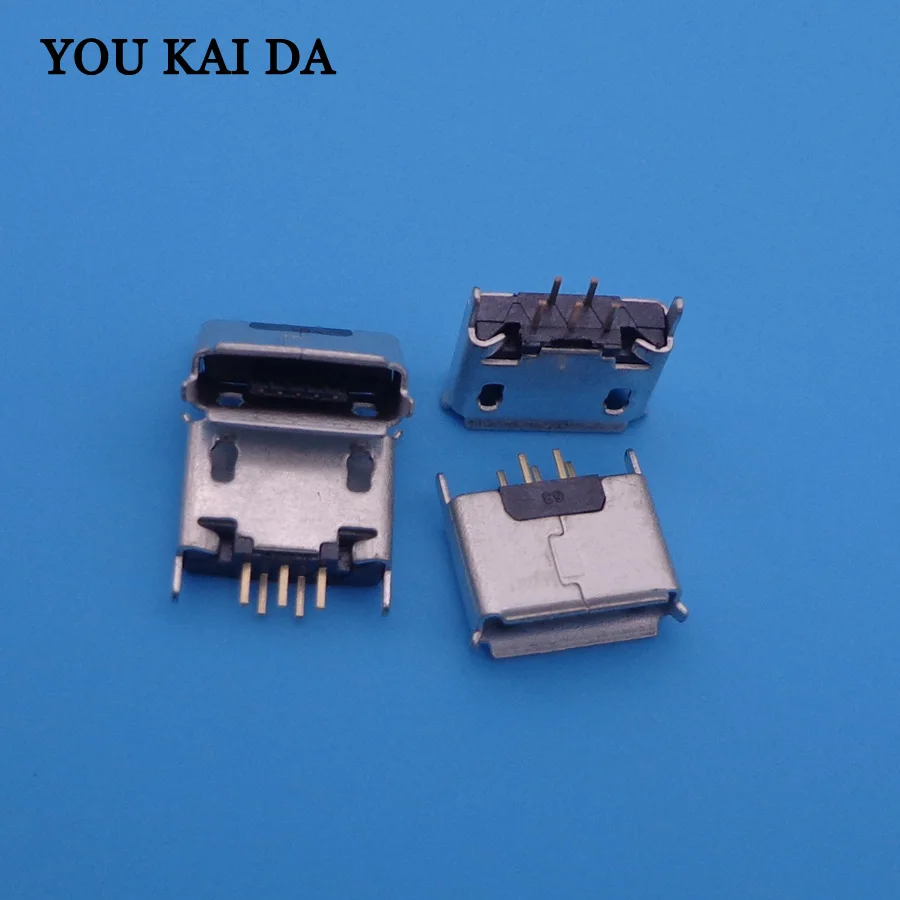 50 шт. вертикальный MICRO mini USB 5pin гнездовой разъем 180 градусов 5P Прямой подключаемый
