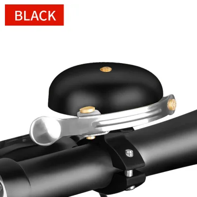 TYPE2BLACK Ретро велосипедные плоские колокольчики четкий яркий звук Невидимый руль велосипеда медный колокольчик сигнальная сигнализация велосипедные аксессуары RR7054 - Цвет: TYPE2BLACK