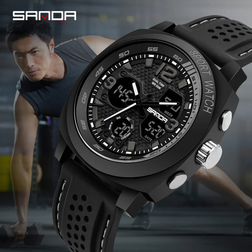 Мужские модные часы, роскошный бренд, reloj, новые часы, Hour relogio, Saat, часы, мужские часы, женские, montre homme, relogio, цифровые# F