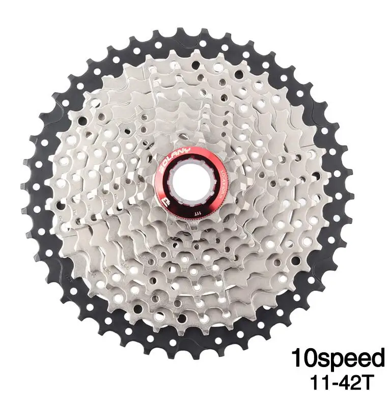 MTB велосипед freewheel 8 9 10 11 скорость 40 42 46 50 т маховик для Shinamo XT SLX Sram Горный велосипед Велоспорт кассеты аксессуары - Цвет: 10Speed 11-42T