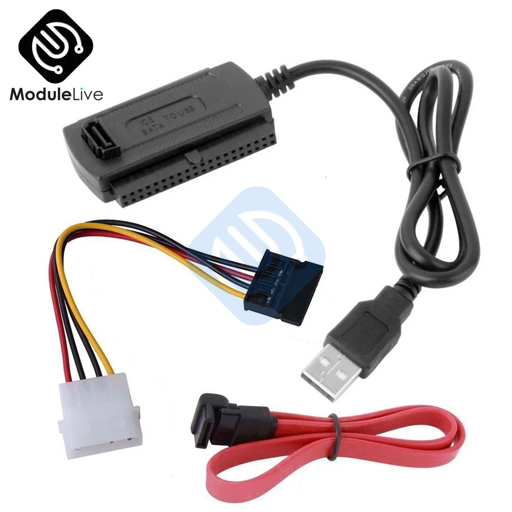 SATA/PATA/IDE Drive к USB 2 0 адаптер конвертер кабель для 5/3 5 дюйма жесткого диска Лидер