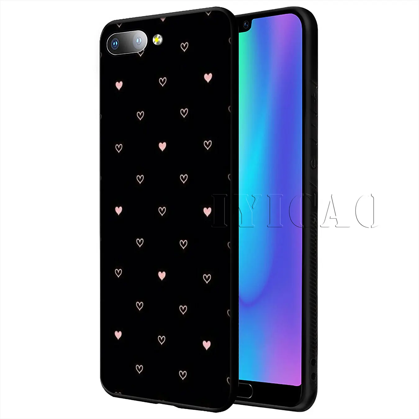 IYICAO простая мода любовь сердце Мягкий чехол для huawei P20 Pro P10 P8 P9 P30 Lite Mini 2017 P Smart 2019