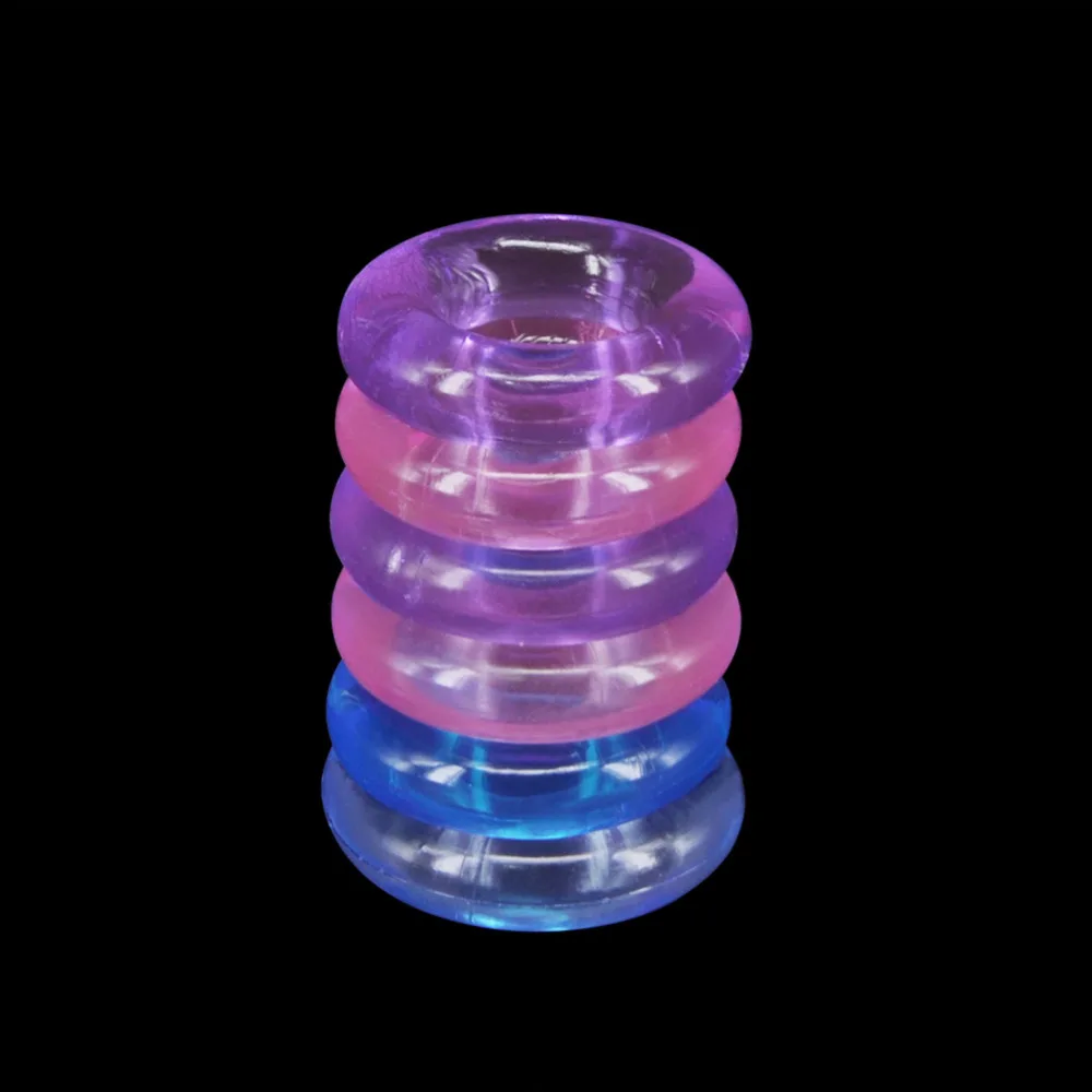 6 шт. кольца на пенис вибратор секс игрушки для мужчин вибрирующий кольцо