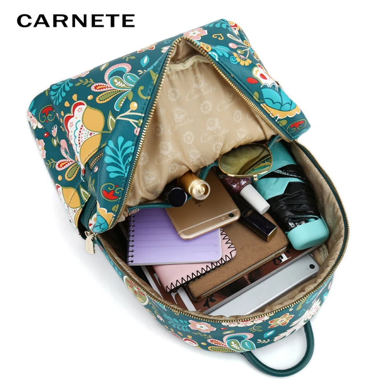 Женский рюкзак из искусственной кожи CARNETE Роскошный дизайнерский школьный 2019 |