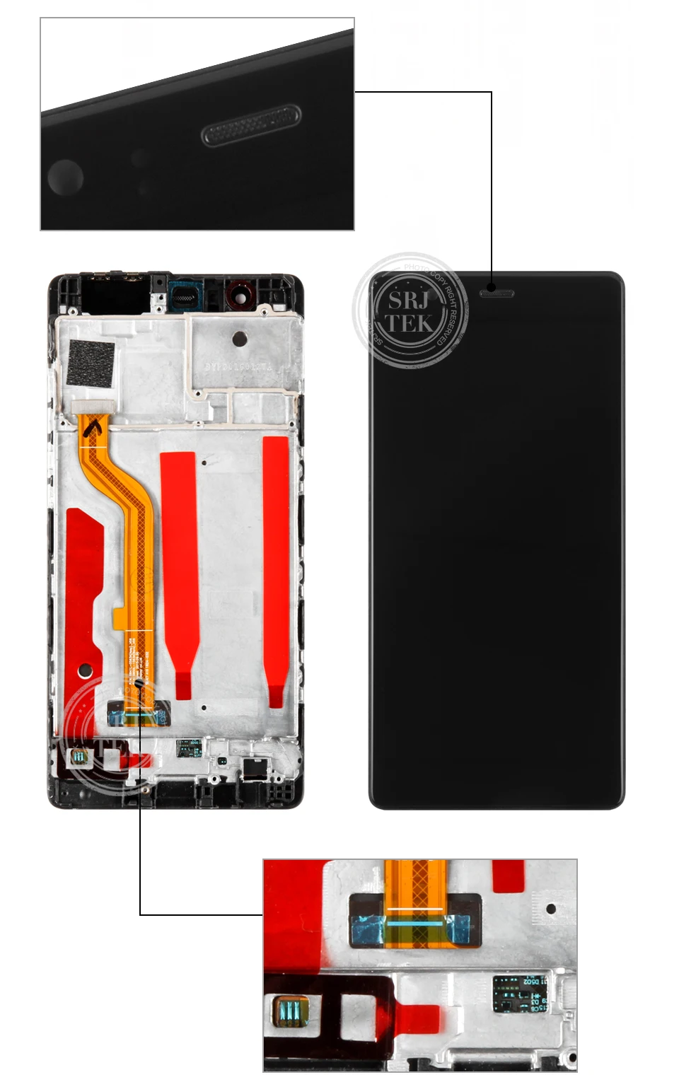 Для huawei P9 lcd дисплей кодирующий преобразователь сенсорного экрана в сборе для huawei P9 Plus lcd с рамкой EVA L09 L19 VIE L09 L29 экран