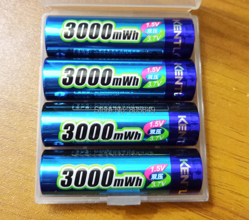 16 шт./лот KENTLI 3000mWh AA батарея 1 5 V Аккумуляторная камера литий полимерный