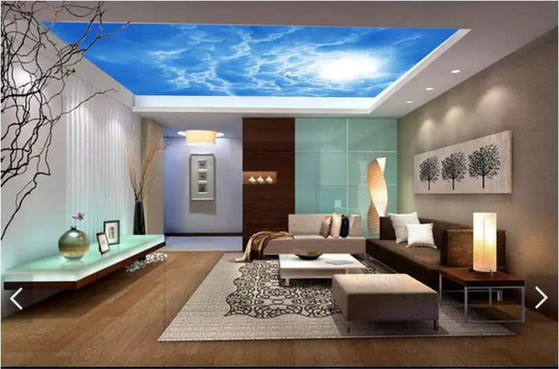 3d photo wallpaper ceiling wall murals Modern fantasy dove solid clouds frescoes on the blue sky room | Обустройство дома