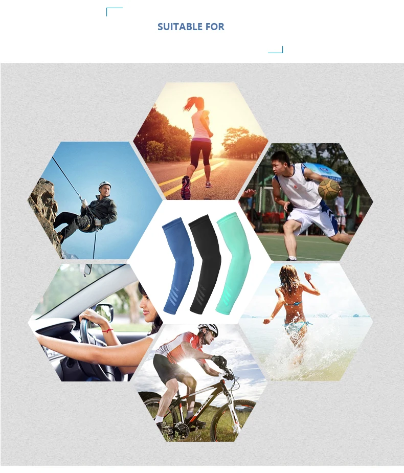 Roswheel 451446 УФ одна пара Защита от солнца охлаждающий рукав чехол для рук кулер для походов бега для гольфа, велоспорта, вождения марафона