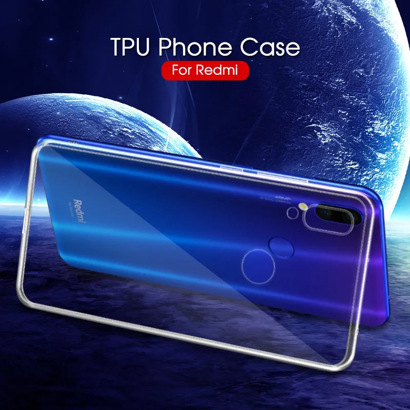 Ультратонкий прозрачный защитный чехол для Xiaomi Redmi Note 7 6 5 10 Pro Max 6A Mi 5X A1 6X A2 8 9 Pocophone