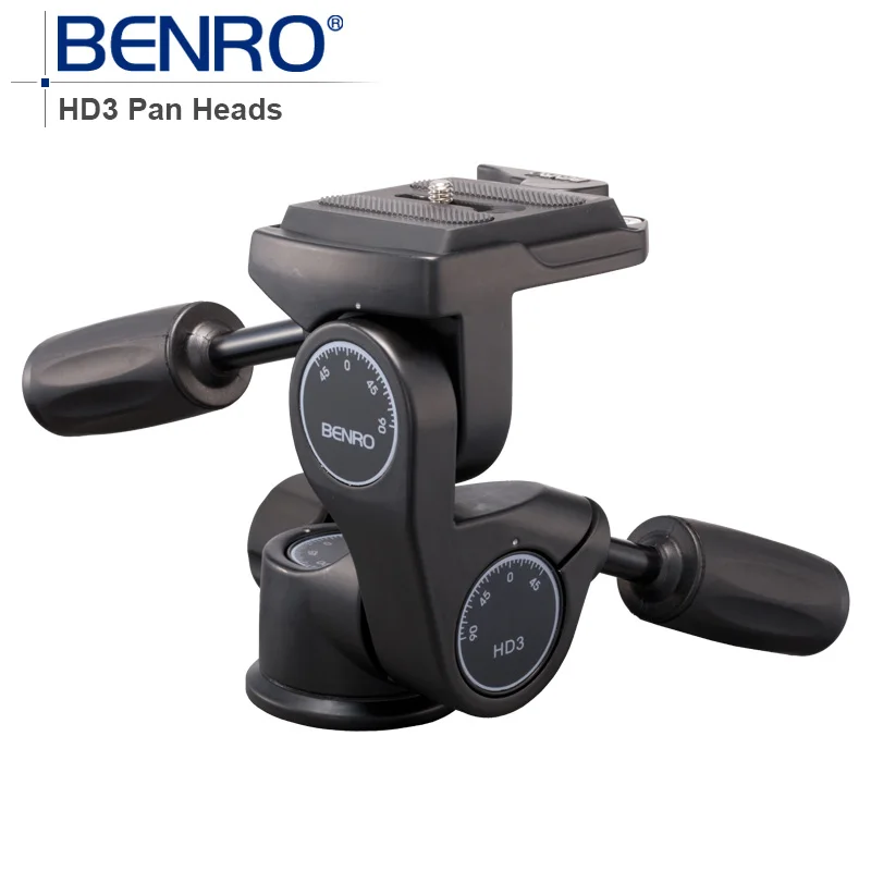 

Benro HD серии 3-ходовые головки штатива HD3 профессиональная головка штатива из магниевого сплава вес 0,96 кг Максимальная загрузка 12 кг