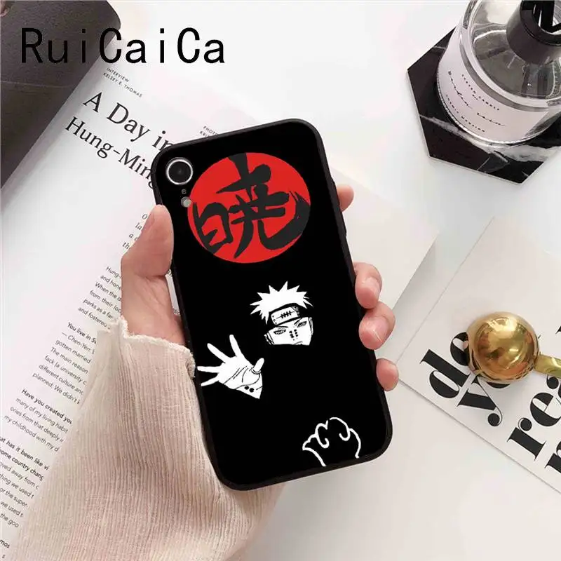 Чехол для телефона Ruicaica Naruto akatsuki pain Itachi Uchiha Japanese black iPhone 8 7 6 6S 6Plus X XS MAX 5 5S SE XR |