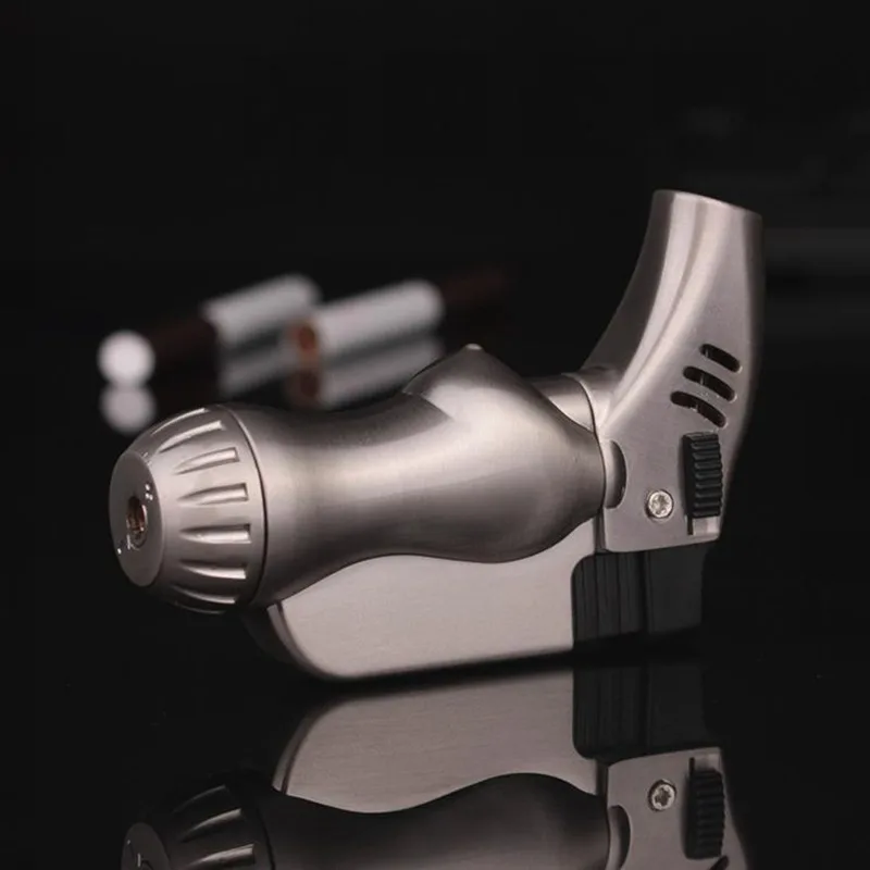 Металлическая маленькая пистолет распылитель ветрозащитная надувная зажигалка