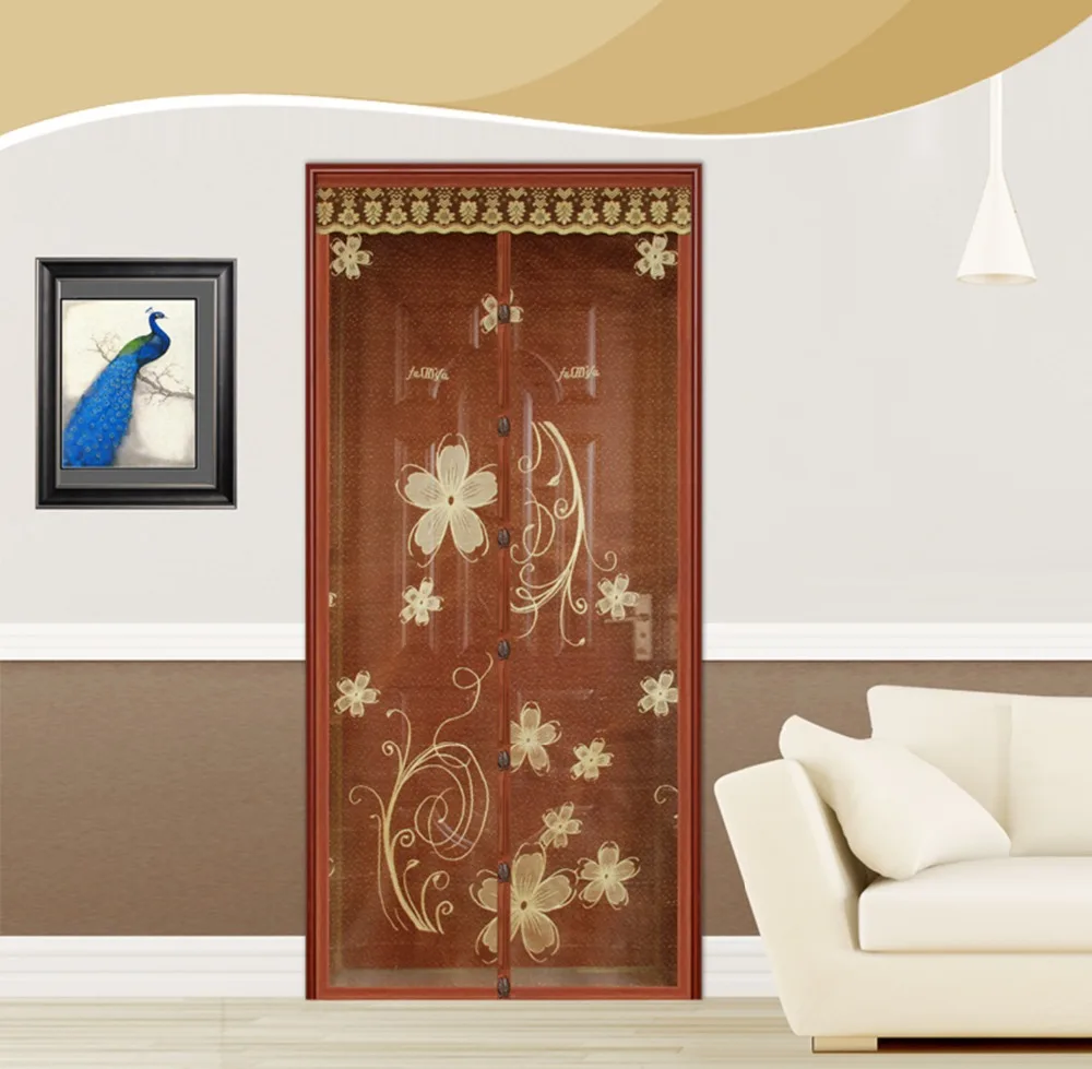 Новинка Высококачественная коричневая магнитная сетка для защиты рук FUYA Magic Door
