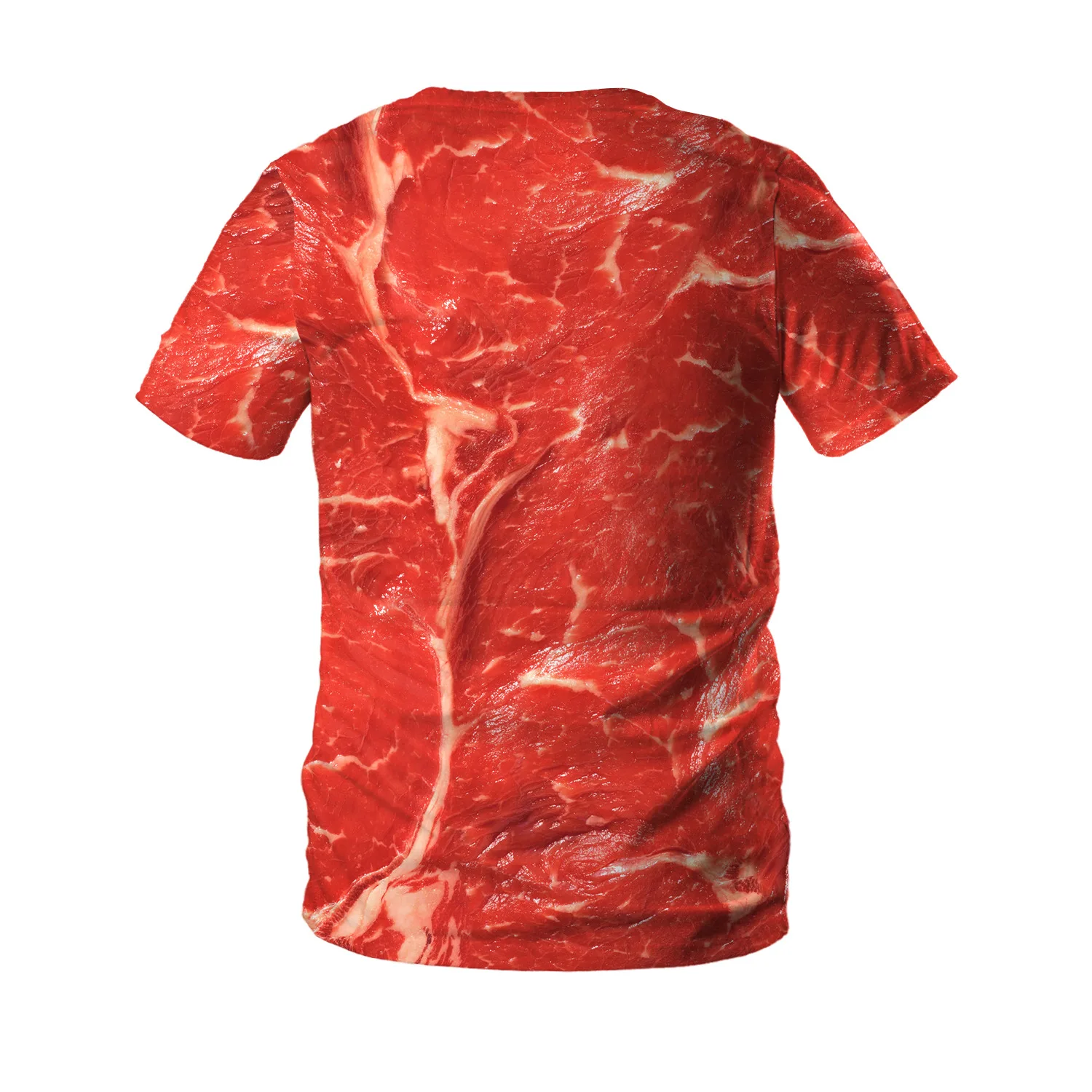

2019 New European American Fresh Beef 3D Digital Printing Loose Short Sleeve Women T-shirt men Fashion B Trends Fitness Tshirt