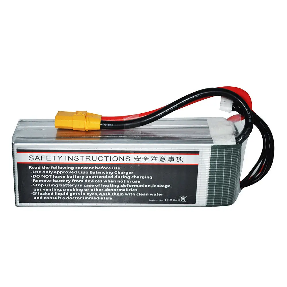 Батарея HRB 6S 22 2 V 6000mAh 50C Max 100C Lipo для радиоуправляемого дрона вертолета