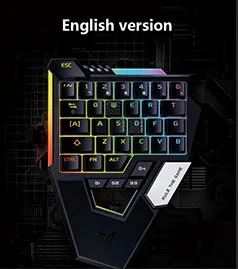 English version Flydigi Scorpion для мобильных игр для стрельбы механическая клавиатура с одной рукой игровая клавиатура с преобразователем мыши для iOS Android PC - Цвет: English version