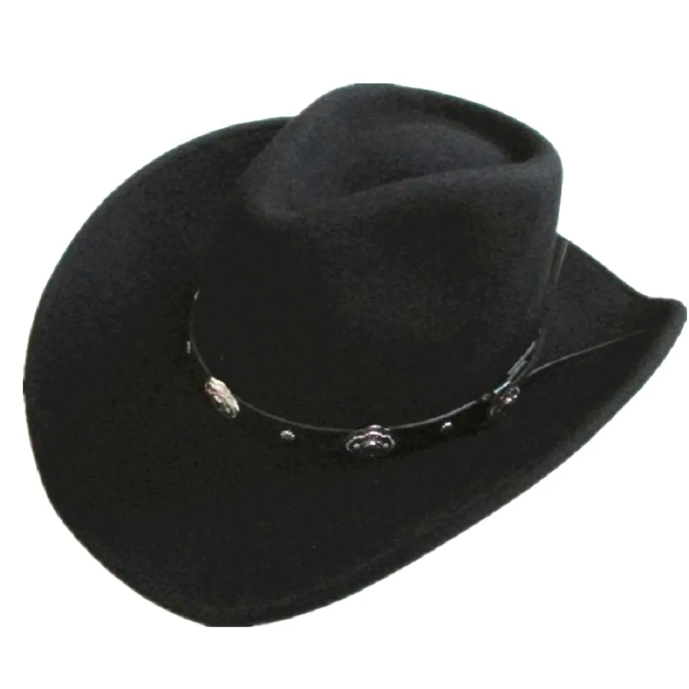 Классическая ковбойская шляпа унисекс с короной|wool cowboy hat|cowboy hatcowboy hat black |