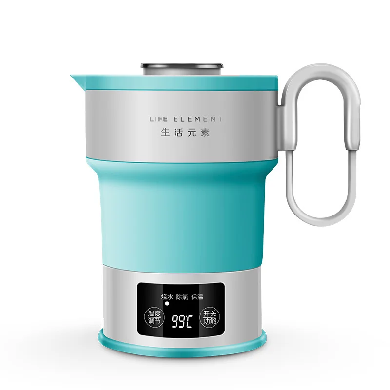 

110~240V Electric Kettle Portable Folding Travel Silicone Kettle Camping Water Boiler Teapot Automatic power off Kettle Home