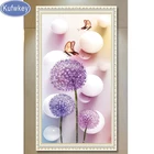 3d стереоскопического Одуванчик Бабочка стены искусства картина, вышитая бисером украшения 5d картины Кристальное комплекты для вышивкимозаики