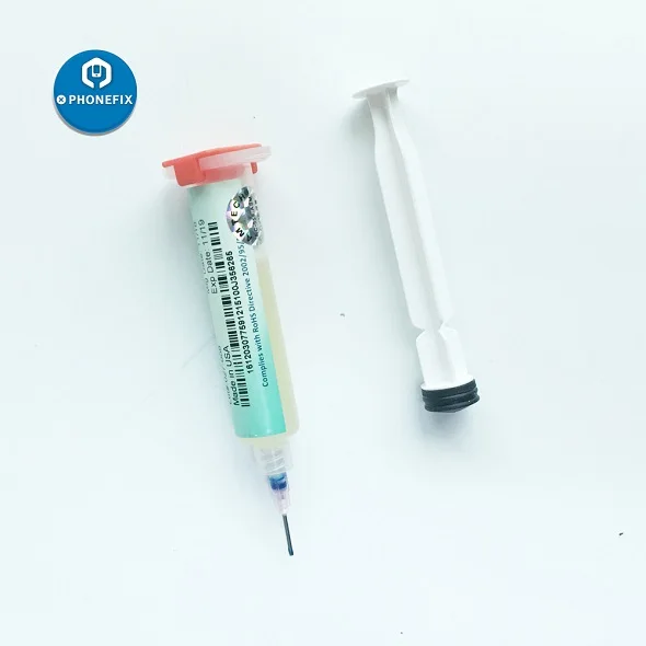 With Syringe Push AMTECH NC-559-ASM BGA паяльник оловянный крем для мобильного телефона материнская плата, пайка инструмент для ремонта - Цвет: With Syringe Push