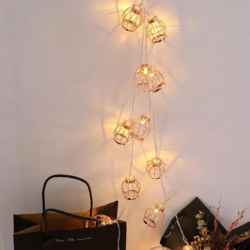 Розовое золото светодиодный гирлянда для использования вне помещения