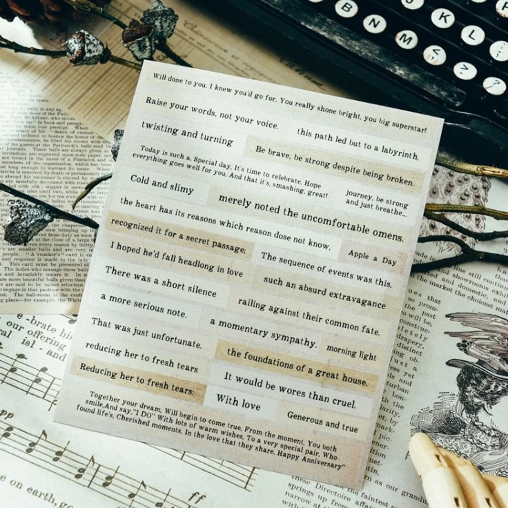 Винтажные наклейки с фразами KSCRAFT для скрапбукинга DIY проекты фотоальбом ремесла