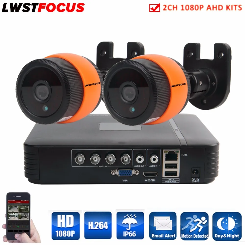 Lwstfocus 4ch 1080n HDMI DVR 3000tvl 1080 P HD наружного наблюдения безопасности Камера Системы 4