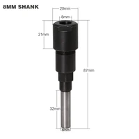 router bits collet extension engraving machine extension rod 14 8mm 12 shank for trimming machine woodworking tools