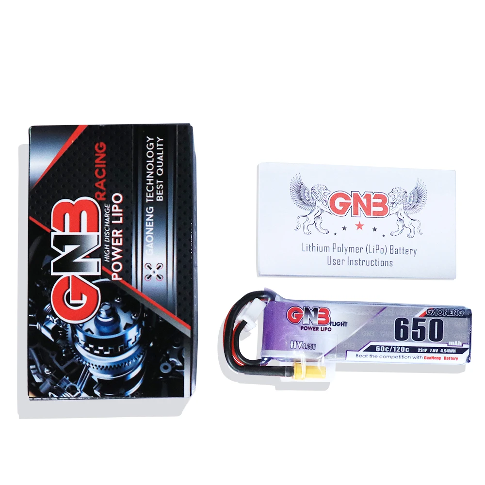 2/4 шт. аккумулятор GaoNeng GNB 650 мАч 2S 7 6 В 60C/120C 4 35 в LiHV разъем JST XT30 для Happymodel FPV Racing Cine Whoop