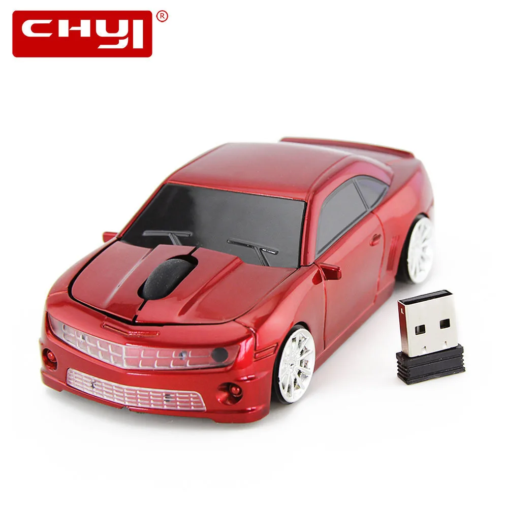 Беспроводная компьютерная мышь CHYI крутая Спортивная Автомобильная с USB