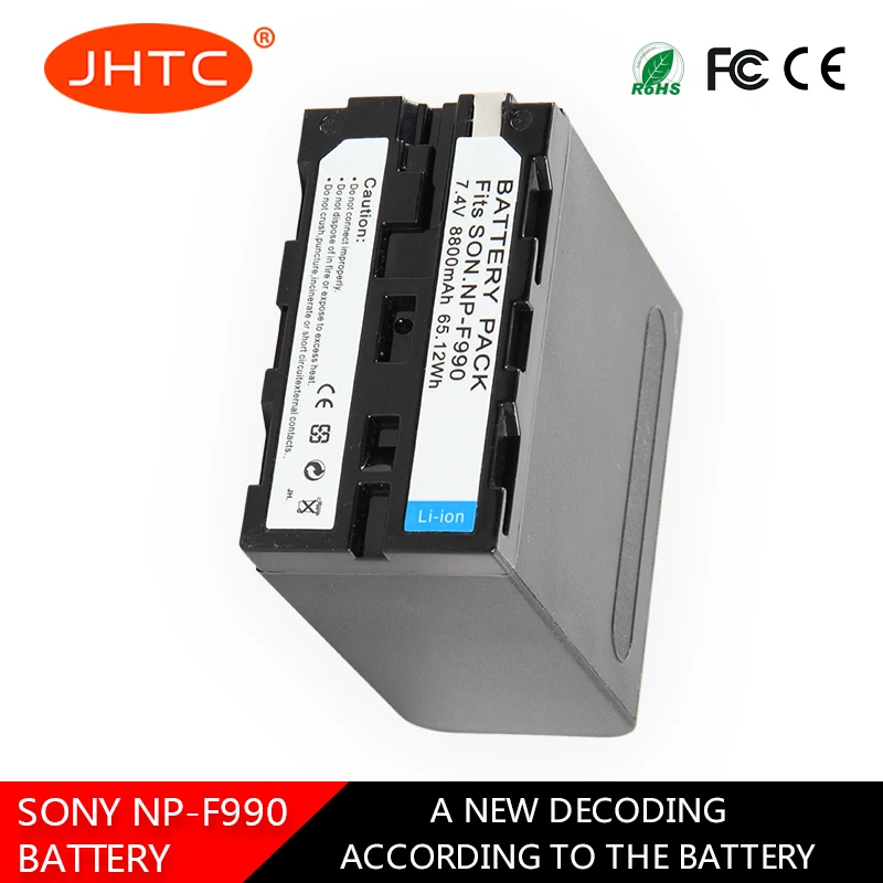 JHTC 3 шт. NP F990 8800 мА/ч Камера Батарея для Sony видеокамера HXR MC1500C NEX EA50 DSR PD198P HVR Z7C NX3 5