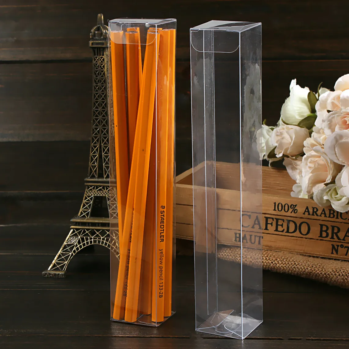 10 pcs/lot 3*3*Hcm packaging boxes / plastic container retail chocolate box candy gift package PVC custom | Дом и сад
