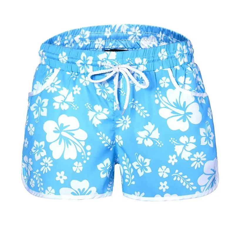 Летние милые шорты с цветочным рисунком женские свободные повседневные