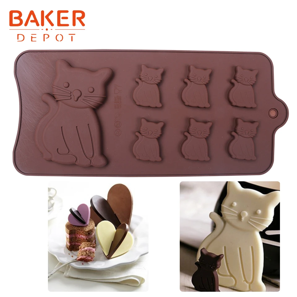 BAKER DEPOT силиконовая шоколадная форма в форме сердца Рождественская елка