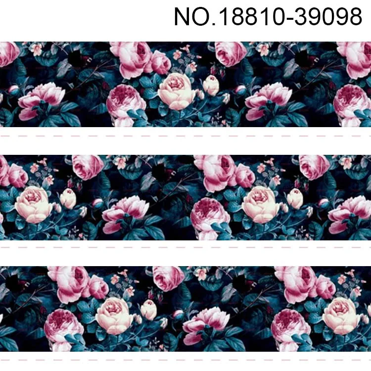 Новинка 50 ярдов Лидер продаж цветы роза лента с принтом grosgrain бесплатная доставка