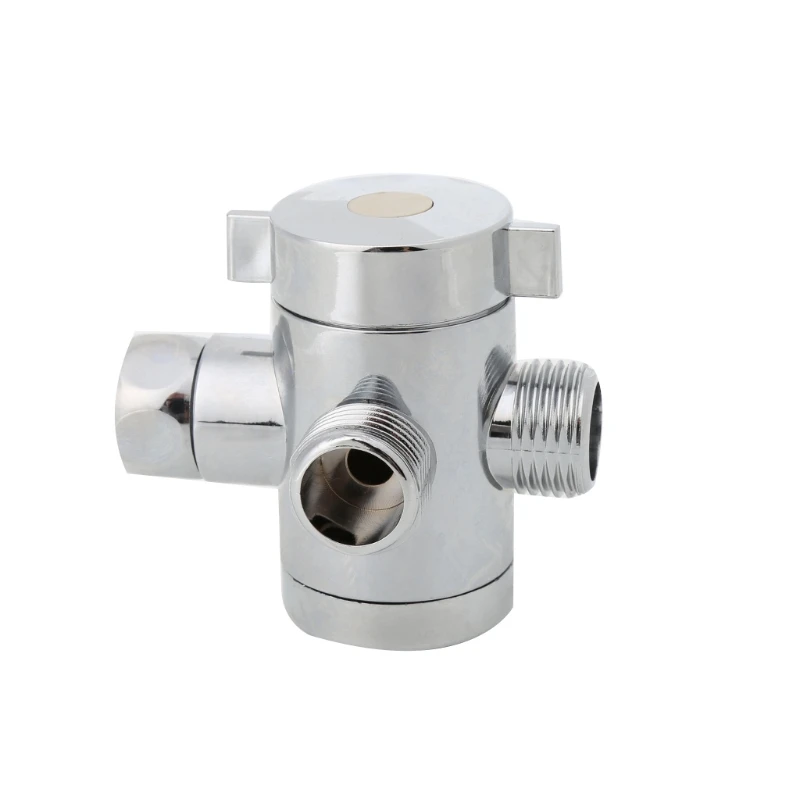 

G1/2" Bathroom Three Way T Adapter Tee Connector Valve For Toilet Bidet Shower Head Diverter Valve Shower Head Shunt