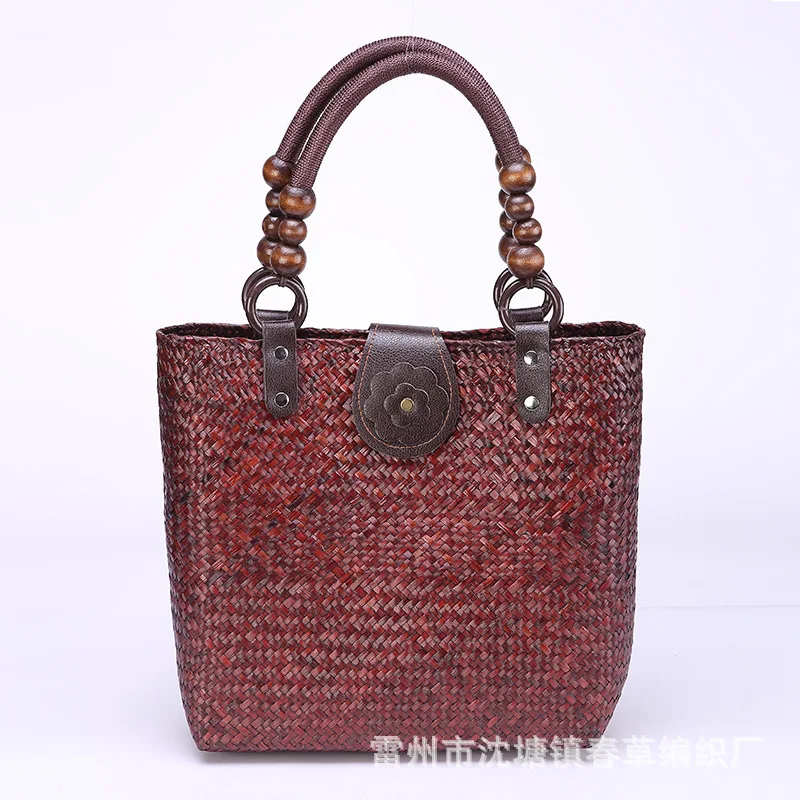 Женская плетеная сумочка ручной работы 24x28 см A4775|straw bag|beach bagbag fashion women |