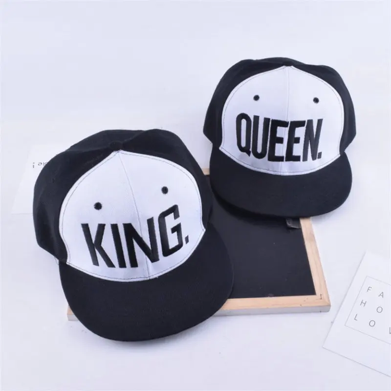Бейсболка с вышивкой король и королева для влюбленных хлопковая кепка в стиле