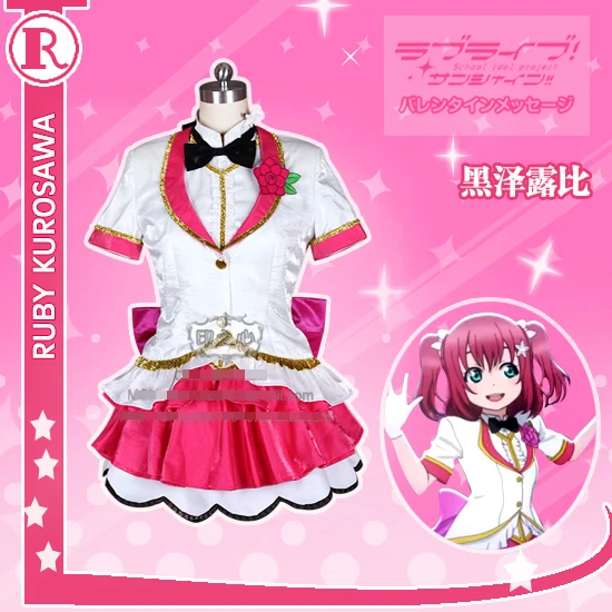 

Аниме! Love Live! Костюм для косплея Aqours Kurosawa Ruby эпизод 13 пальгантун, Униформа будущего, бесплатная доставка