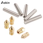 Aokin 5 шт. экструдер для 3D-принтера длиной 30 мм, трубка 1,75 мм 0,4 мм, латунный экструдер, сопло, печатные головки для A8 и MK8 Makerbot Reprap