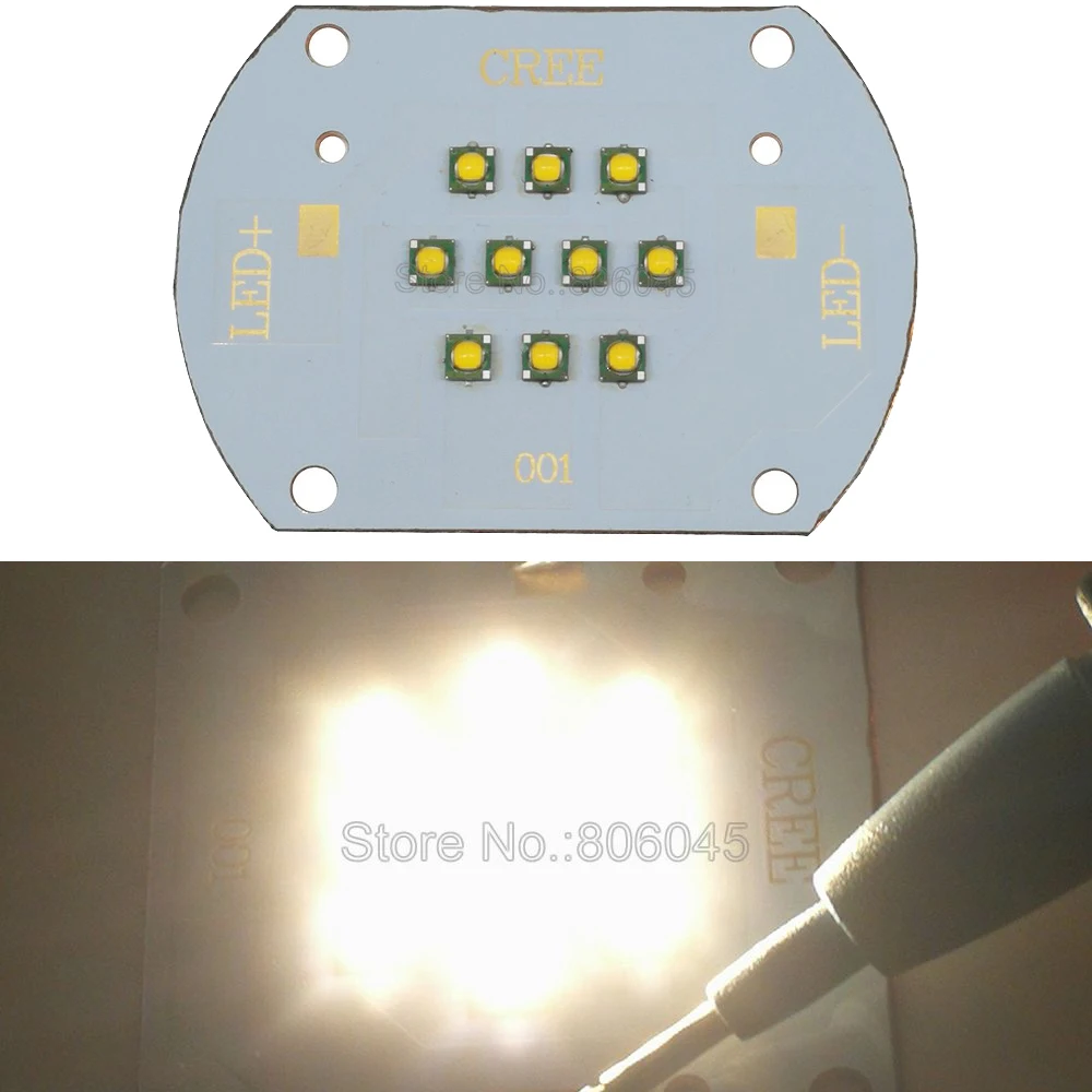 30 Вт CREE XP E XPE теплый белый 3000K 10 LED чипов мульти чип интегрированный высокой
