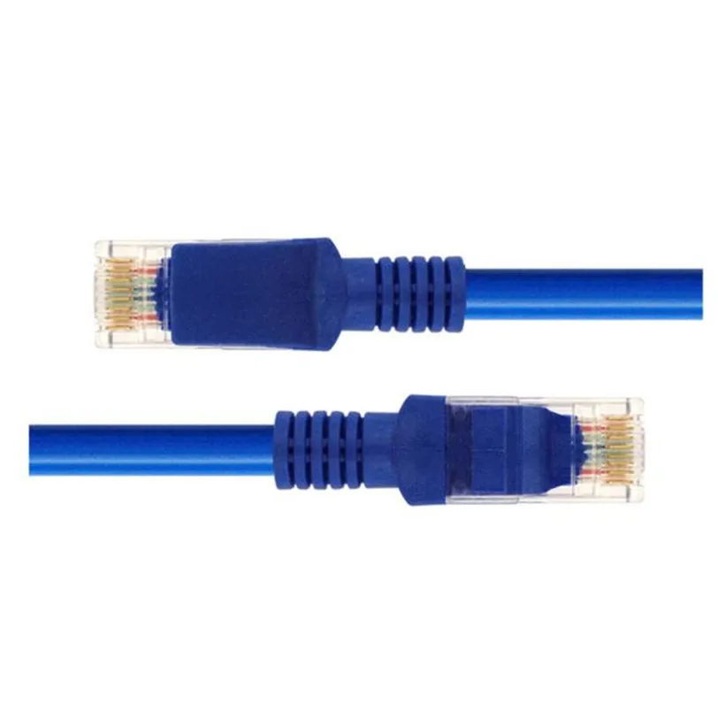Патчкорд CAT 5e для сетей Ethernet синий роутеров модемов компьютеров профессиональный