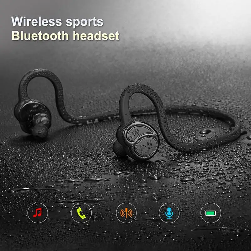 Hobbylan Мини спортивная Гарнитура Bluetooth 4 1 Беспроводная стерео гарнитура с шейным