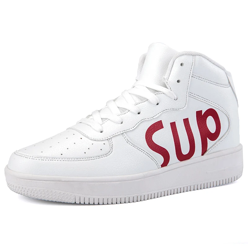 Qiu dong season warm han edition men's shoes high help aj1 air force one trend joker recreational basketball sneakers | Спорт и